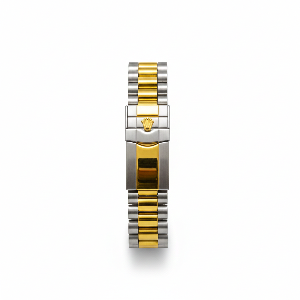 Royal Sapphire– Silver & Golden Men's Watch