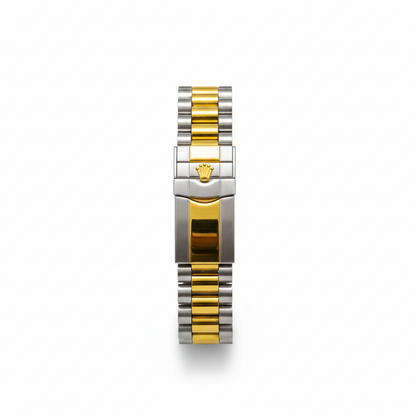Royal Black Prime– Silver & Golden Men's Watch