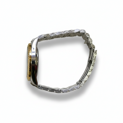 Royal Sapphire– Silver & Golden Men's Watch