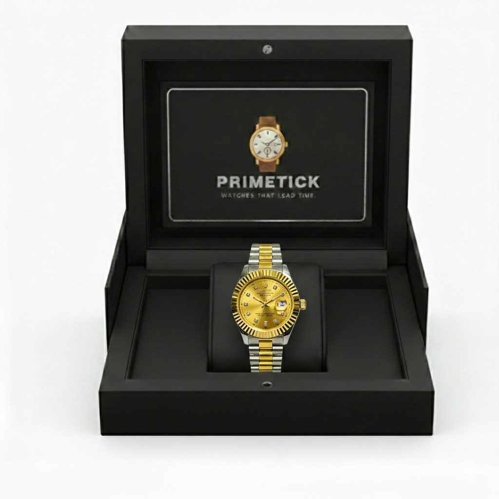 Prime Gold– Silver & Golden Men's Watch