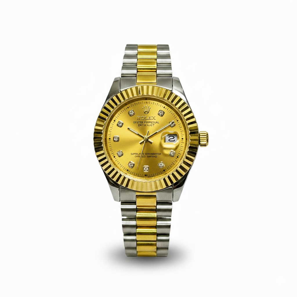 Prime Gold– Silver & Golden Men's Watch