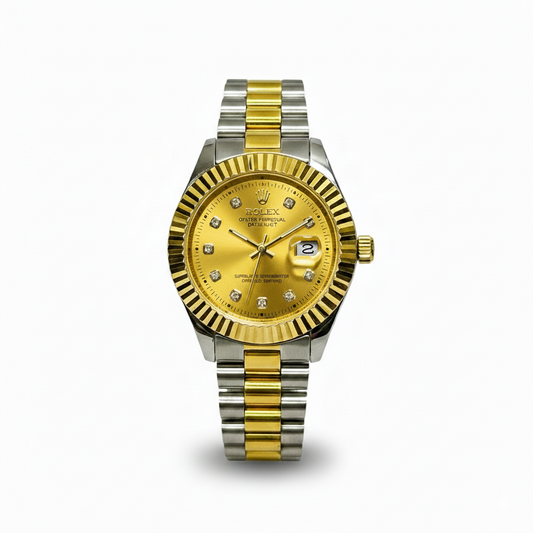 Prime Gold– Silver & Golden Men's Watch