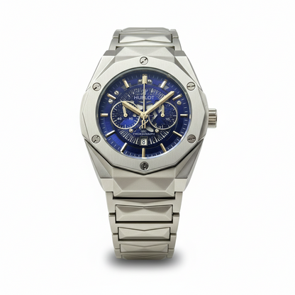 Blue Dial Style – Ceramic Strap Men’s Watch