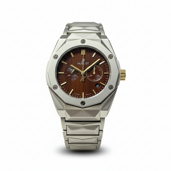 Brown Dial Style – Ceramic Strap Men’s Watch